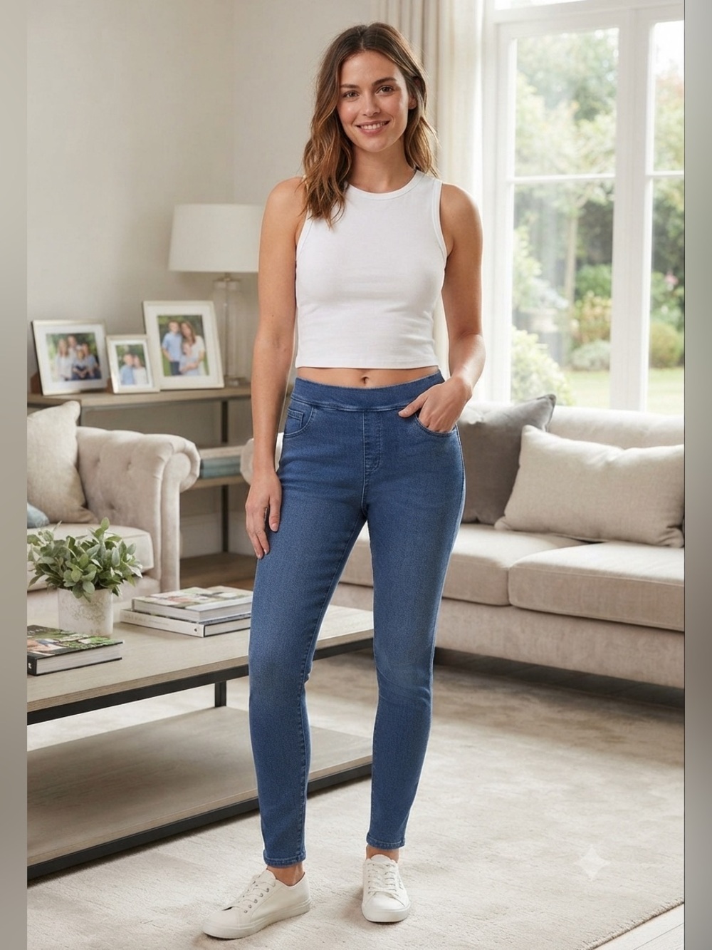 HUE Denim Leggings